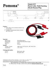 Thumbnail of document Data Sheet - 6727 Multi-Stacking Sheath Banana Plug Patch Cable